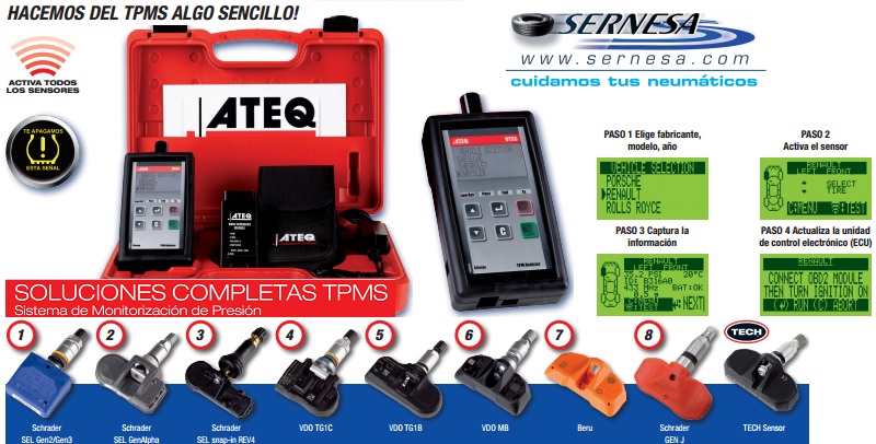 Herramientas de taller y diagnosis TPMS